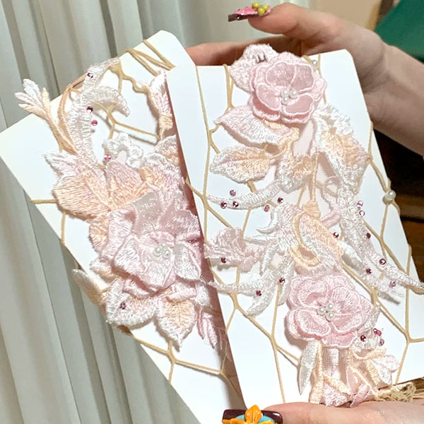 Fashion niche design European and American hollow net socks fishing net socks pure desire three-dimensional lace flower big net socks pantyhose