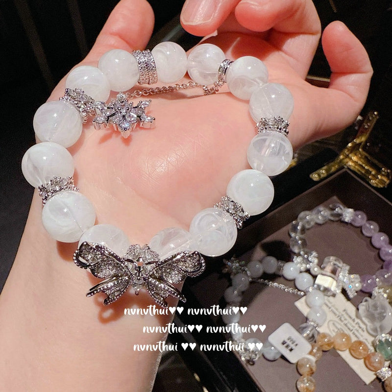 Floral Gilded Uruguay Purple Snowflake Ghost Bracelet