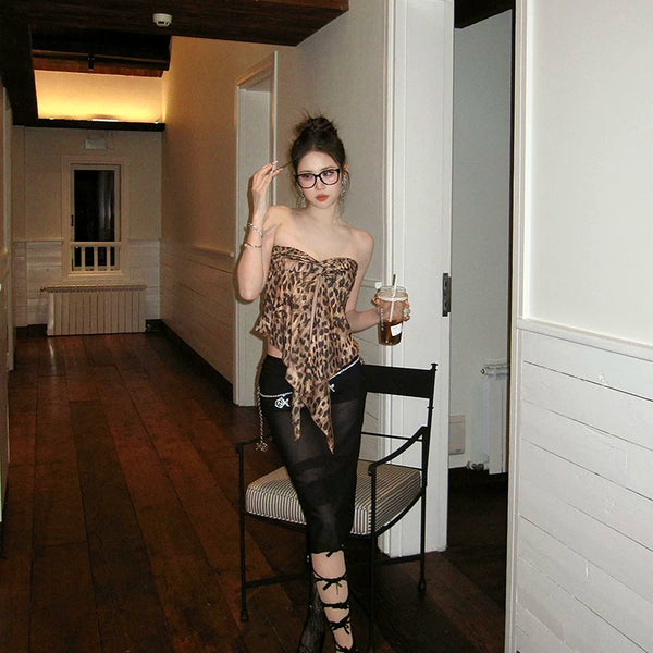 Fashion niche design personality tear catwalk over knee stockings nightclub hottie Lolita high stockings