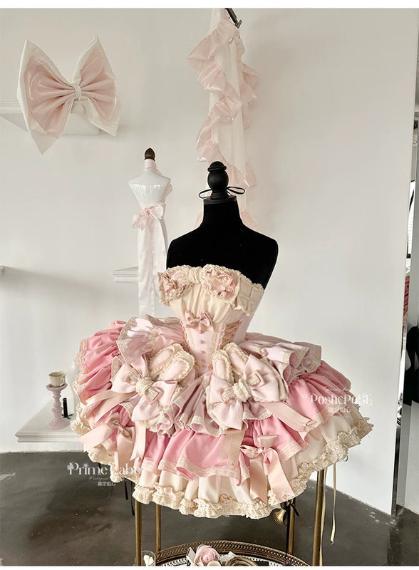 【ribbon dance】reborn edition 【pink bunny】pink cos christmas, halloween princess dress