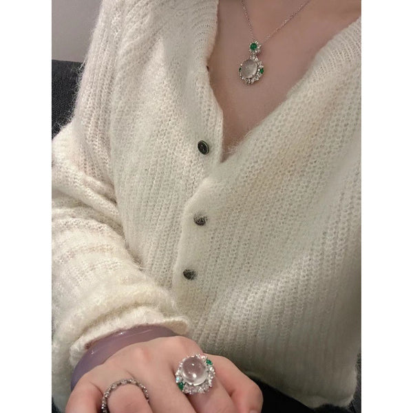Ice Egg Pendant Ring Egg Noodles