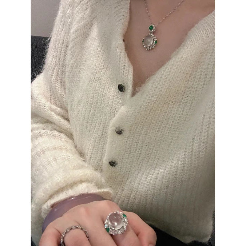 Ice Egg Pendant Ring Egg Noodles