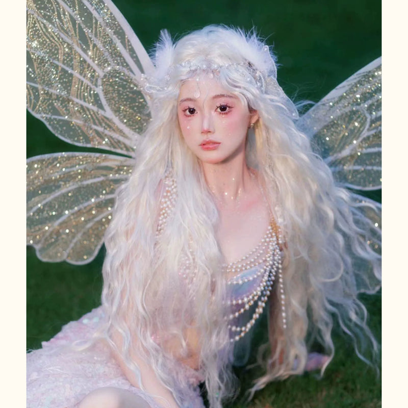 Original design crystal butterfly bustier - light purple ethereal dream handmade butterfly corset top