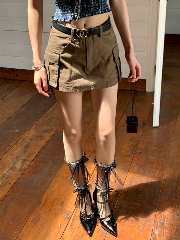 Fashion niche design pure desire wind calf socks bow lolita socks summer thin lace jk socks