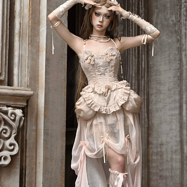 Ballet collection heavy industry classical european style fishbone bustier christmas court vest