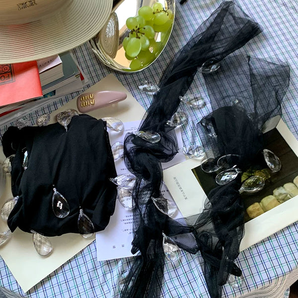 Fashion niche design even or high quality crystal pendant pantyhose babes nightclub catwalk sexy