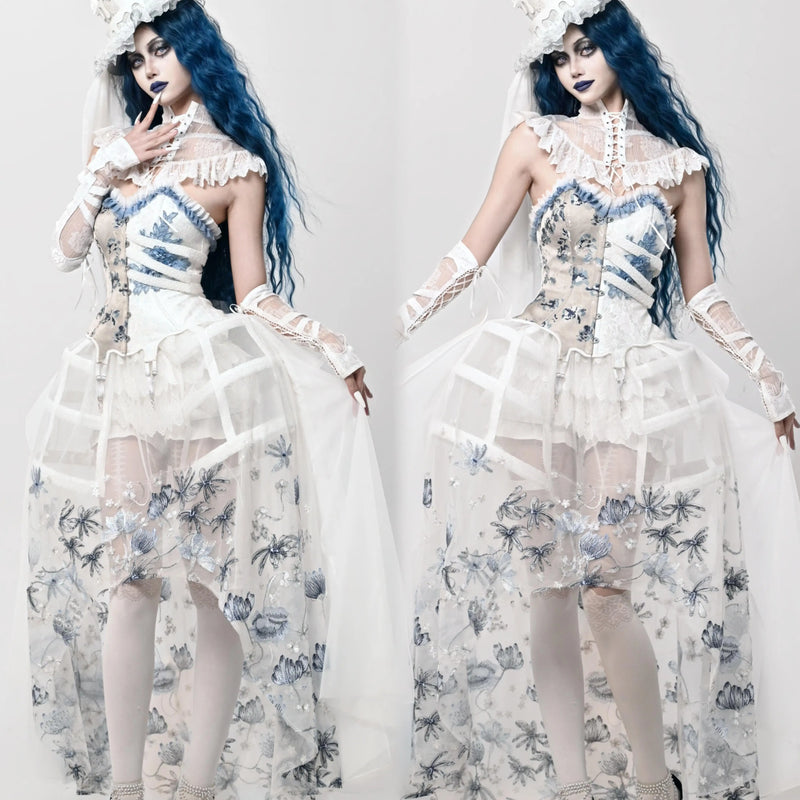 Special ribbed lace chiffon tailored bolero top - christmas edition