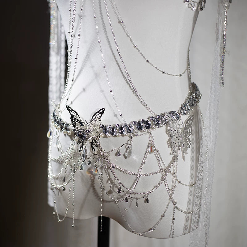 Electronic music festival european and american dj nightclub bar disco performance ds performance angel photo feather suit