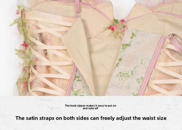 Mori Spirit Flower God Fishbone Bust Elf Wind Fairy Dress Dress Christmas