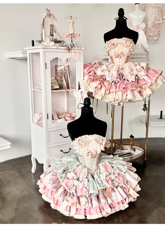 【ribbon dance】reborn edition 【pink bunny】pink cos christmas, halloween princess dress