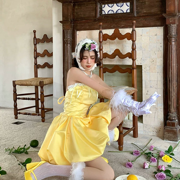 Fashion niche Ju Jingyi same gloves birthday photo bride wedding dress photo accessories hand sleeves