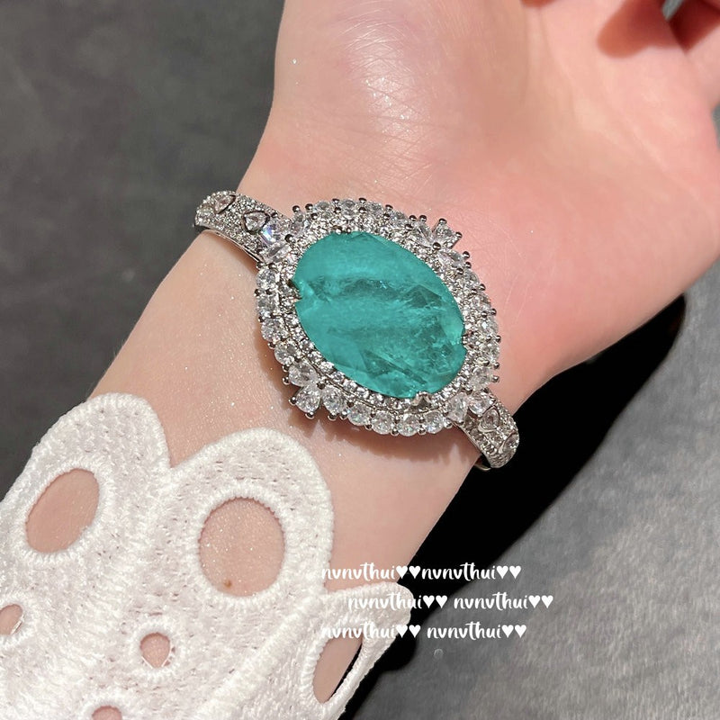 Vintage Palace Parra Pigeon Egg Bracelet Sea Blue Water Drop Bracelet