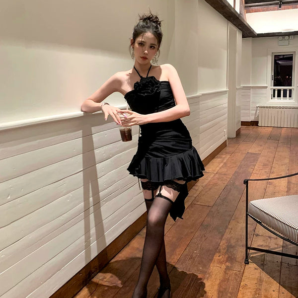 Fashion niche design royal sister suspender socks lace sexy pure desire integrated lace suspender socks