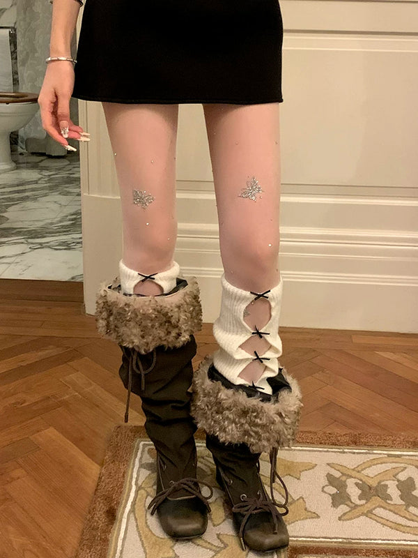 Fashion niche, manual heavy industry, hot diamond butterfly heavy industry can cut anti-hook black milk white stockings at will