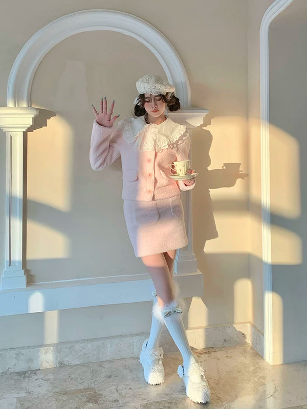 Fashion Niche Socks Full Diamond Hair Bow Medium Tube Socks Pure Desire Wind White Socks Christmas New Year Socks