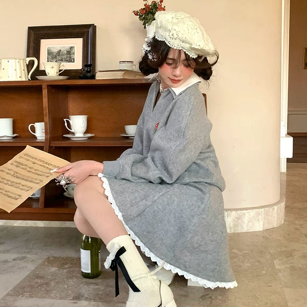 Fashion niche brand black tube socks female tide ins sweet pearl bow socks jk calf socks