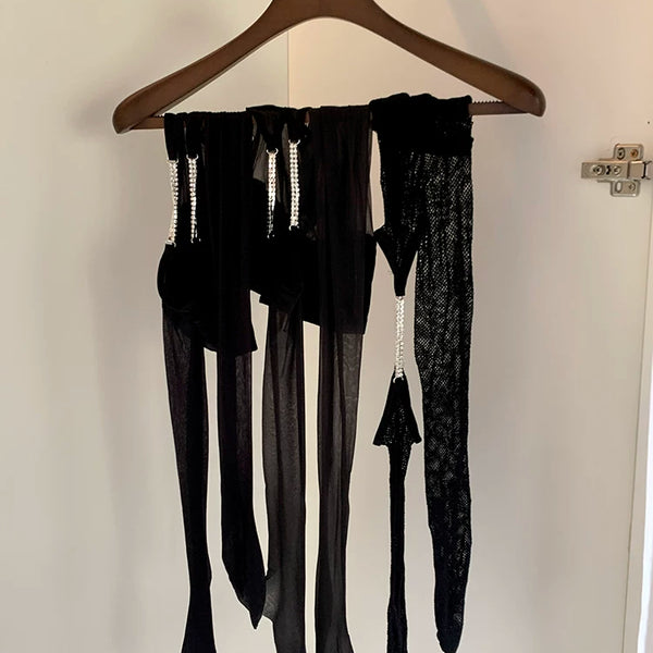 Fashion niche design Spice girl sexy royal sister wind high tube socks fashion pen pure desire stockings