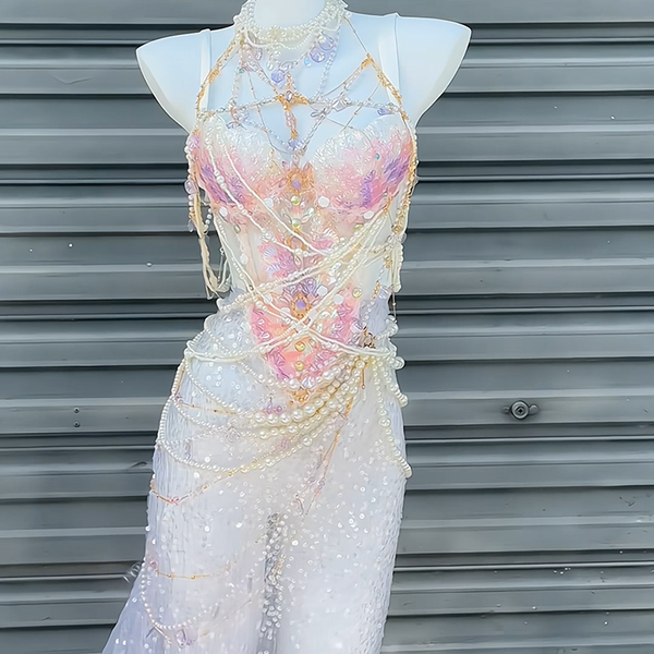 Pink and purple handmade mermaid princess scale bra water performance photography photo halloween cos costume