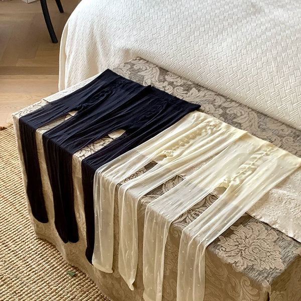 Fashion polka dot black silk anti-hook silk arbitrary cut 0d thin love pantyhose sexy pure desire white silk love