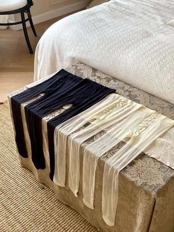 Fashion polka dot black silk anti-hook silk arbitrary cut 0d thin love pantyhose sexy pure desire white silk love