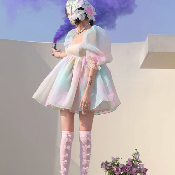 Fashion niche girl heart bow knee socks college style girl Lolita college style stockings princess