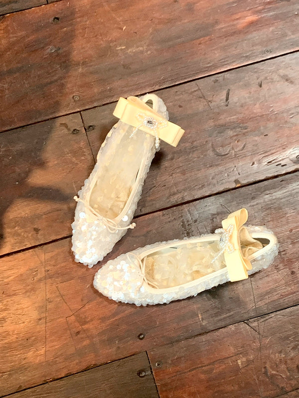 Fashion niche design pearl bow breathable jacquard socks versatile medium tube sweet beautiful women socks stacking socks