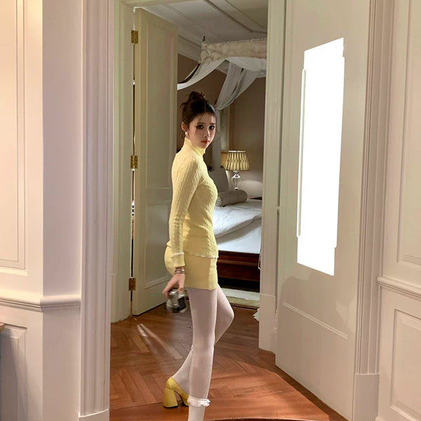 Fashion niche, milky white pantyhose women wear anti-hook silk gray leggings, thin leg stockings