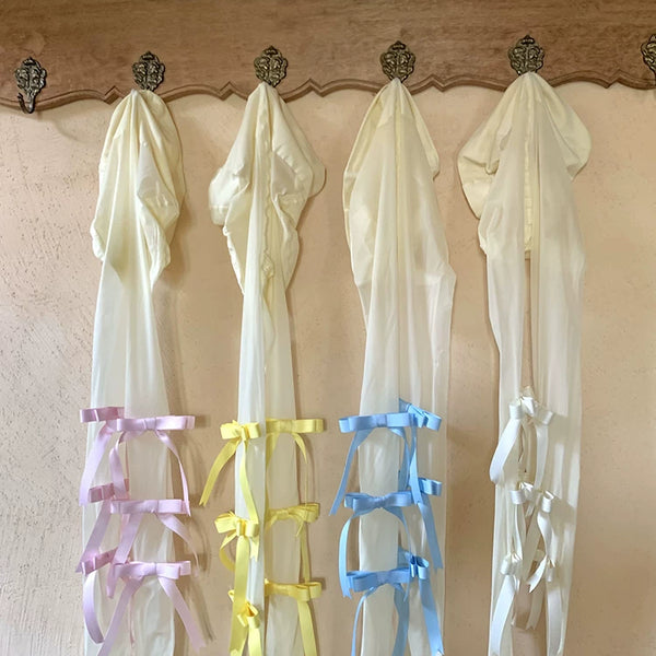 Fashion niche ballet girl spring and autumn milk white girl heart velvet bow pearl outer wear one-piece socks