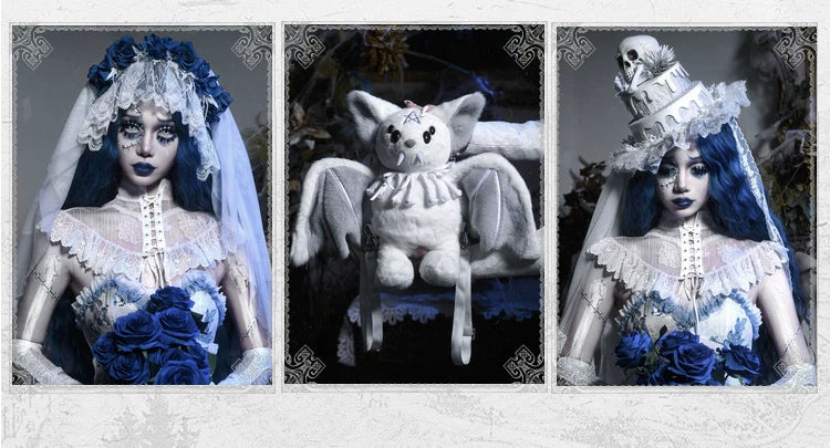 Gothic chiffon tie-dye European old shirt top autumn Christmas