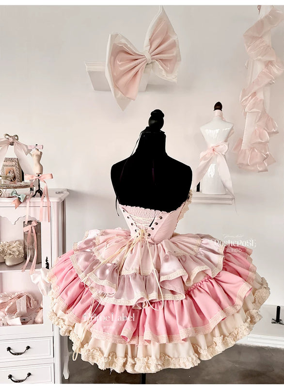 【ribbon dance】reborn edition 【pink bunny】pink cos christmas, halloween princess dress