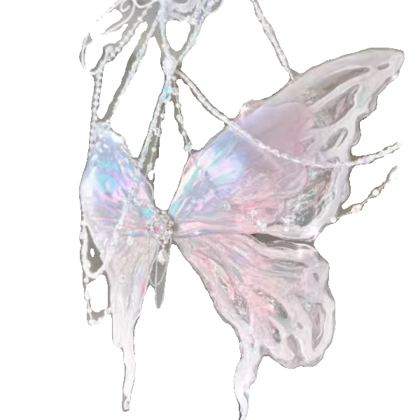 Original design crystal butterfly bustier - light purple ethereal dream handmade butterfly corset top