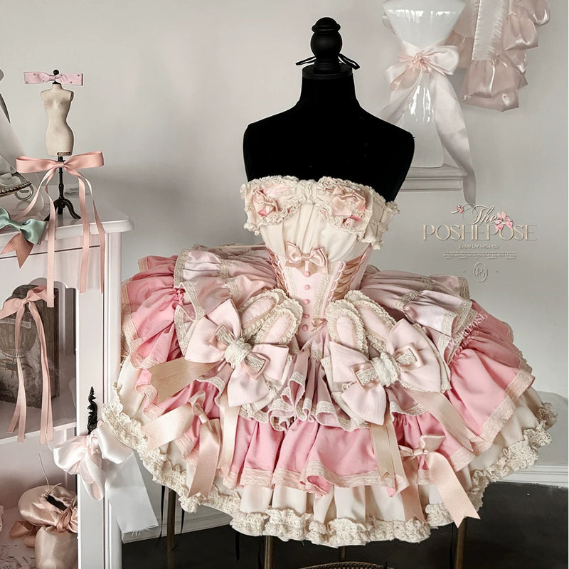 【ribbon dance】reborn edition 【pink bunny】pink cos christmas, halloween princess dress