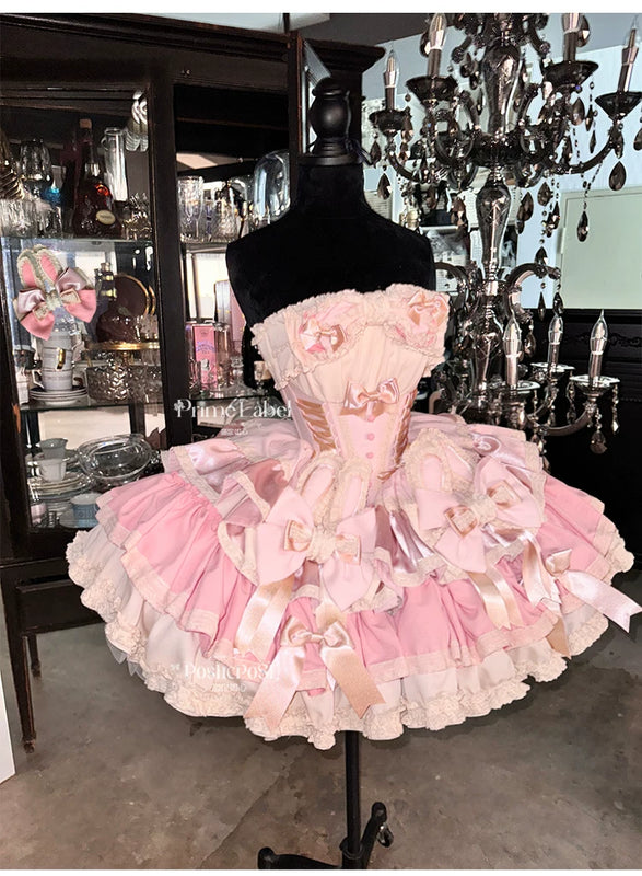 【ribbon dance】reborn edition 【pink bunny】pink cos christmas, halloween princess dress