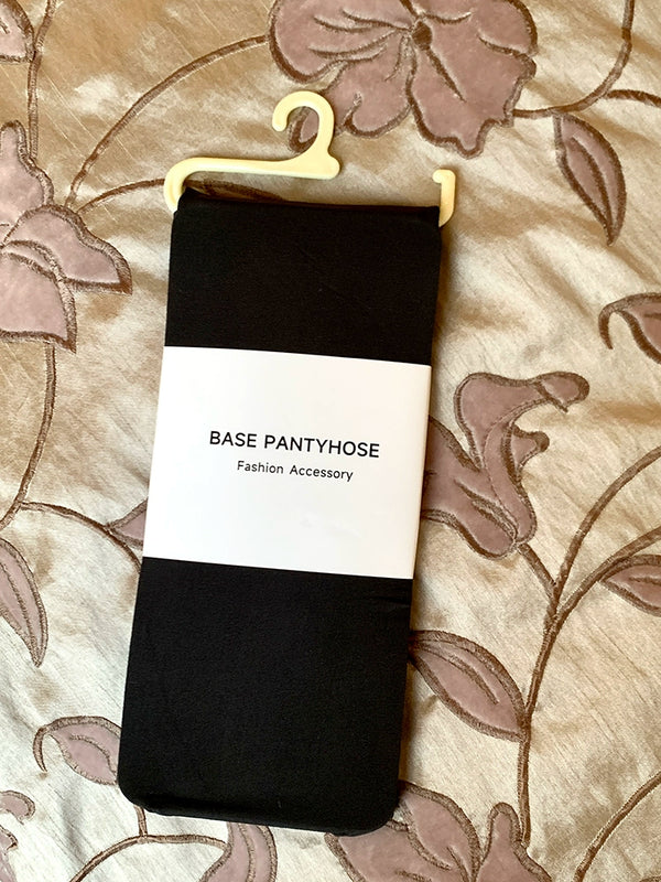 Fashion Seamless Design Skinny Leggings Milk White Black Basic Legs Pantyhose Simple Solid Color