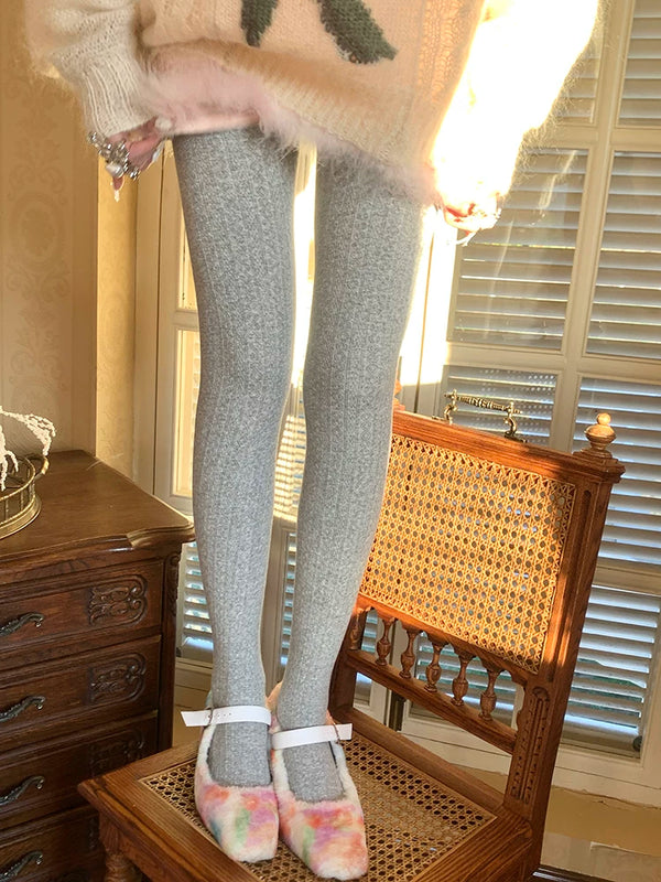 Fashion Twist Pantyhose Bareleg Artifact Stockings Spring, Autumn and Winter Pressure Pants Skinny Leggings Outer Wear