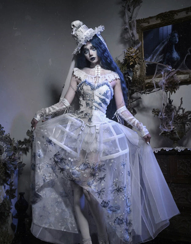 Special ribbed lace chiffon tailored bolero top - christmas edition