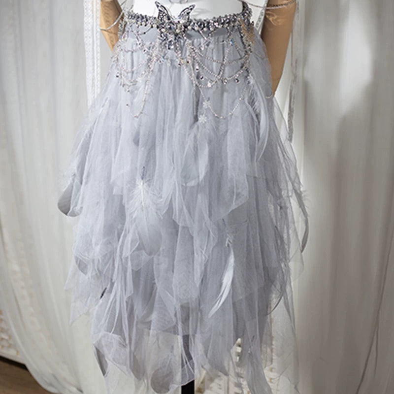 Electronic music festival european and american dj nightclub bar disco performance ds performance angel photo feather suit