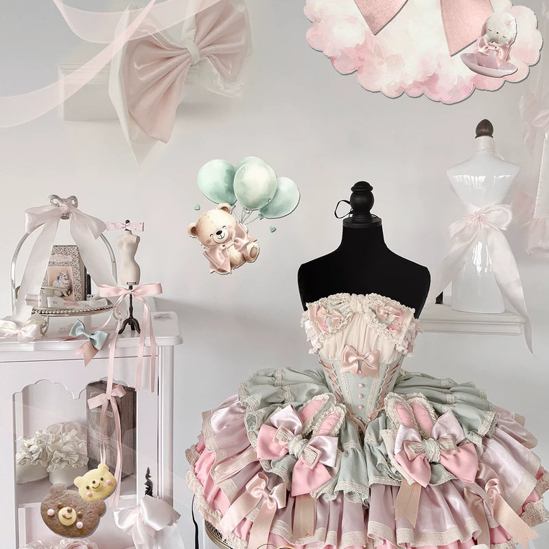 【ribbon dance】reborn edition 【pink bunny】pink cos christmas, halloween princess dress