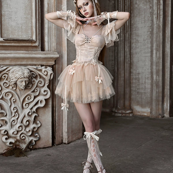 Original ◆ Broken ballet mesh tutu outwear violent bustle a-line skirt christmas