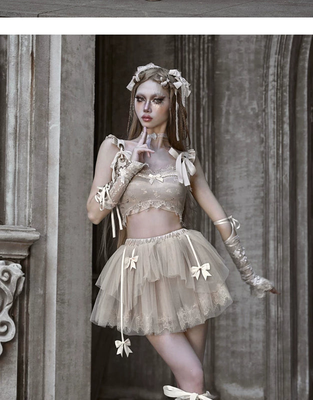 Original ◆ Broken ballet mesh tutu outwear violent bustle a-line skirt christmas