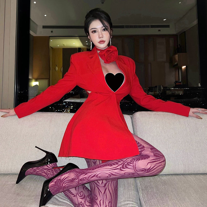 Spice girls sexy jumpsuits mesh socks temperament leggings niche design high-end leg socks women
