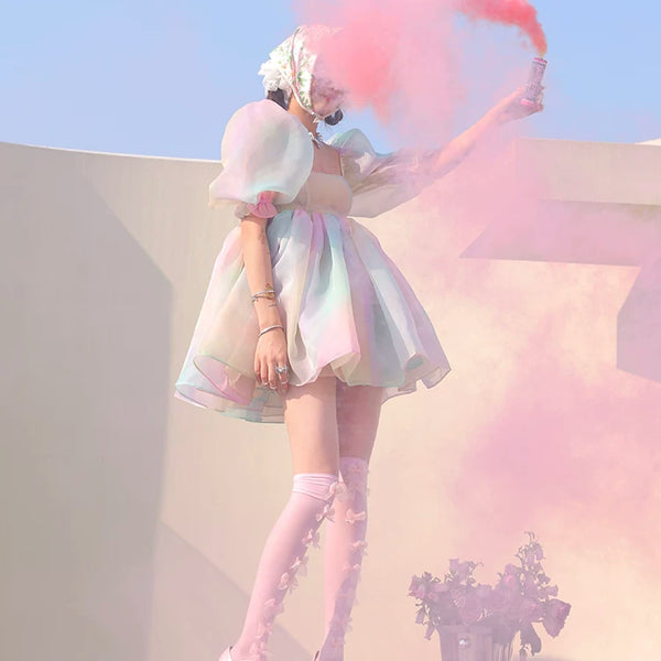 Fashion niche girl heart bow knee socks college style girl Lolita college style stockings princess