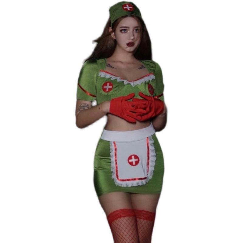 Spice Girls Sexy Uniform Suit Female Pure Desire Concave Styling Sharp Tools Versatile Age Reduction Halloween Dress Suit Female