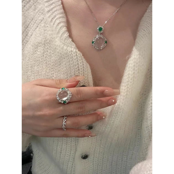 Ice Egg Pendant Ring Egg Noodles