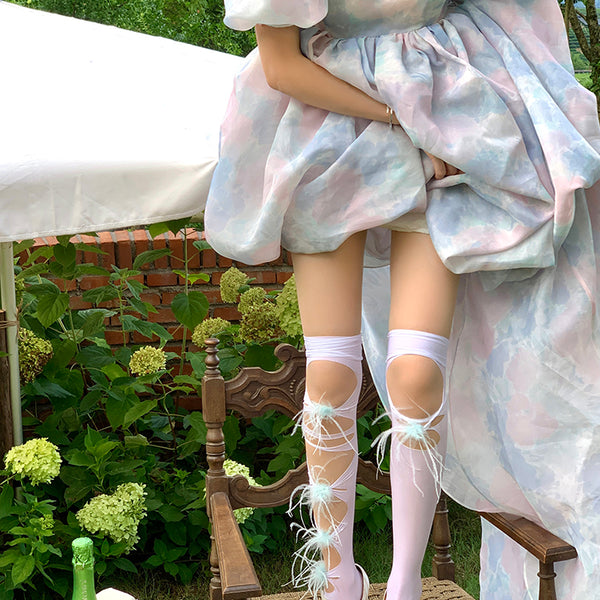 Hairy Knee Socks University Style Girl Lolita University Style Sock Princess