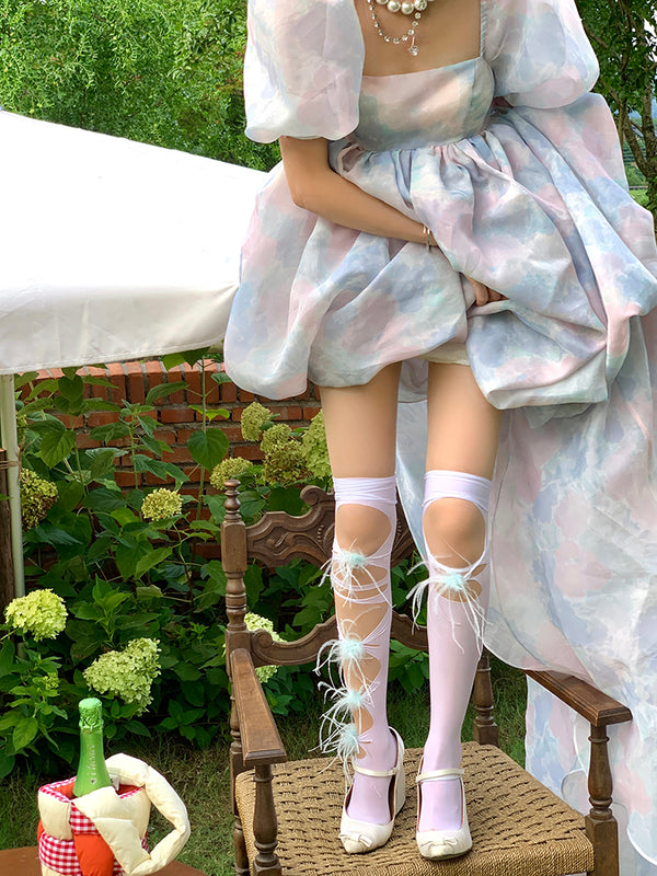 Hairy Knee Socks University Style Girl Lolita University Style Sock Princess