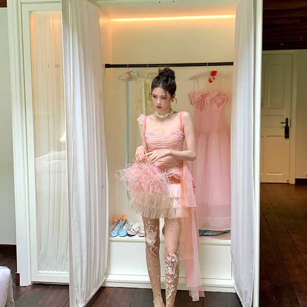 Fashion niche design European and American hollow net socks fishing net socks pure desire three-dimensional lace flower big net socks pantyhose