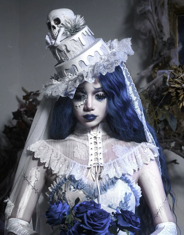 Special ribbed lace chiffon tailored bolero top - christmas edition