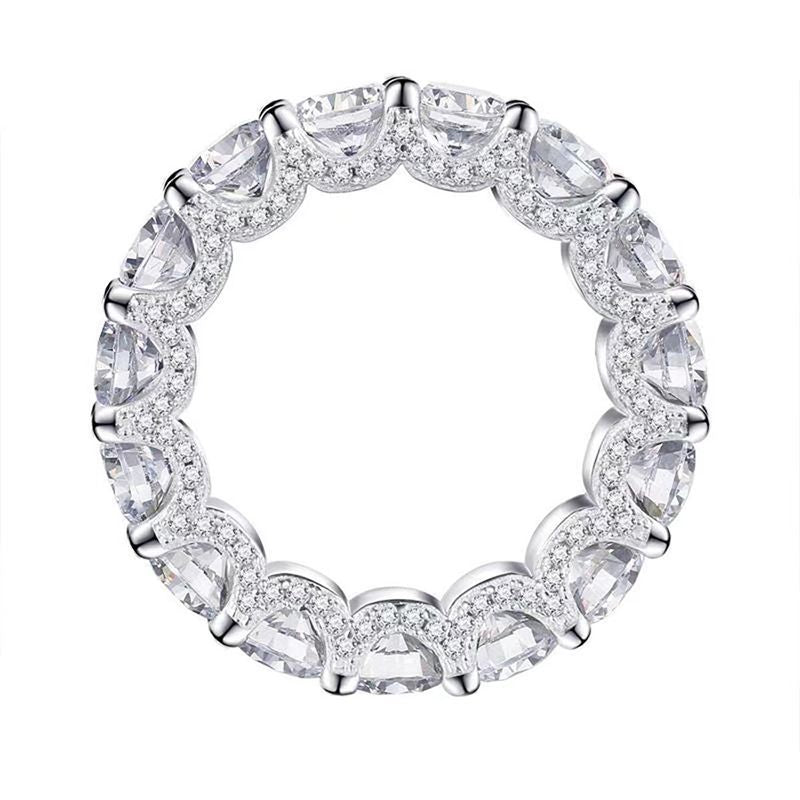Super flash full diamond ring women's ins light luxury niche design high-end creative ring personality versatile index finger ring
