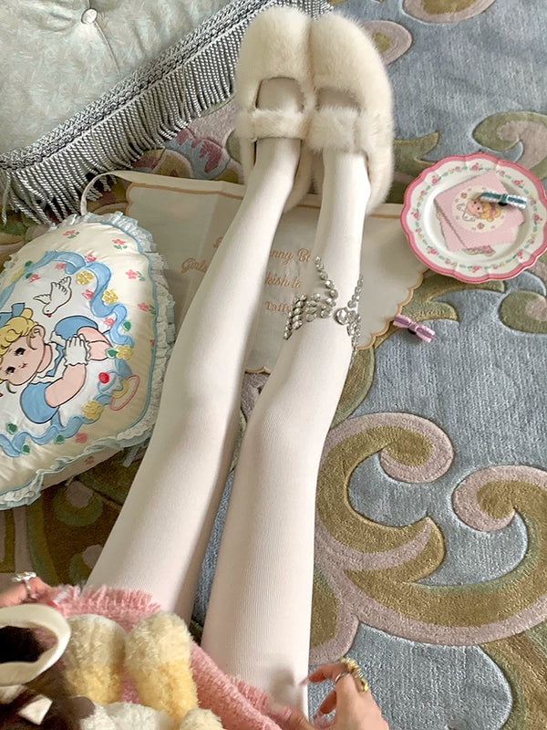 Fashion niche atmosphere bow rhinestone belly lift hip pressure thin autumn and winter warm pantyhose women